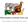 Klemmekort: Animals (forskellige materialer) - Image 6