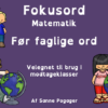 Fokusord - Før faglige ord