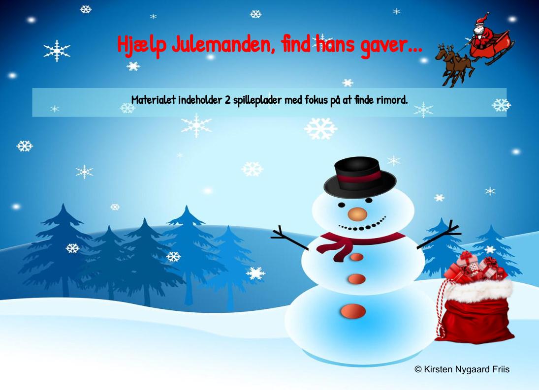 Hjælp Julemanden, find hans gaver...