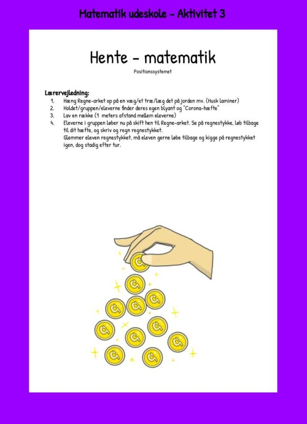 Udeskole – Aktivitet 3 (6 ark Hente – matematik (Positionssystemet)) - Image 2