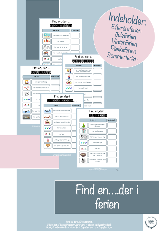Find én, der i...ferien... (5 stk. + 1 bonus)