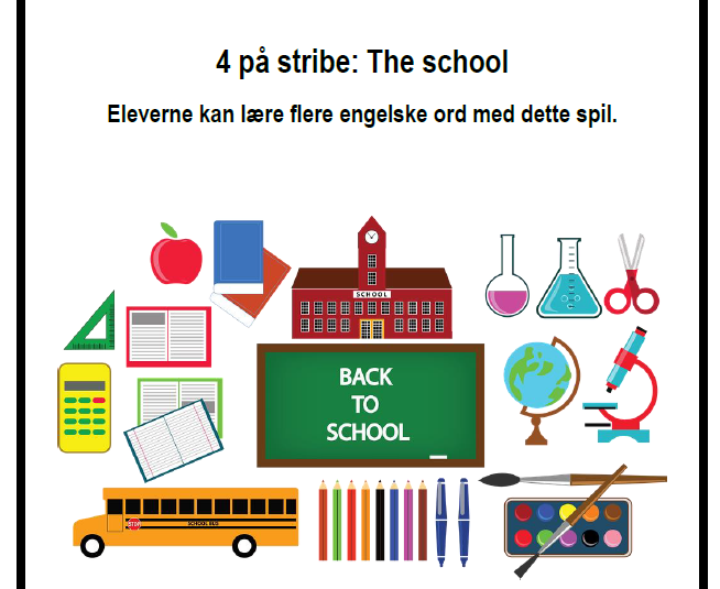 4 på stribe: School