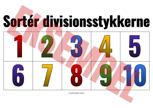 DIVISION Sortér divisionsstykkerne - Image 2