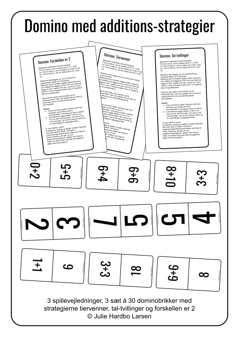ADDITION Domino med additions-strategier