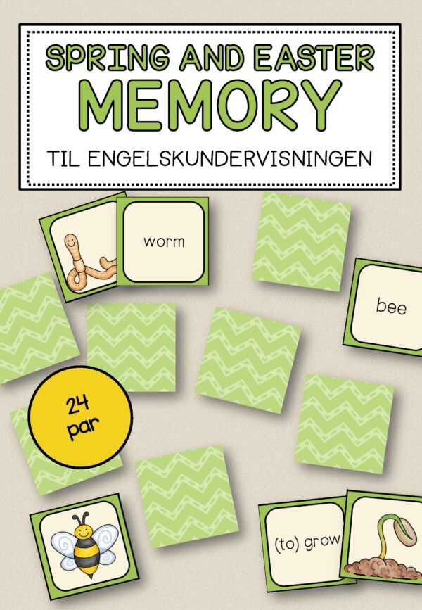 Spring and Easter Memory® | Engelsk Vendespil