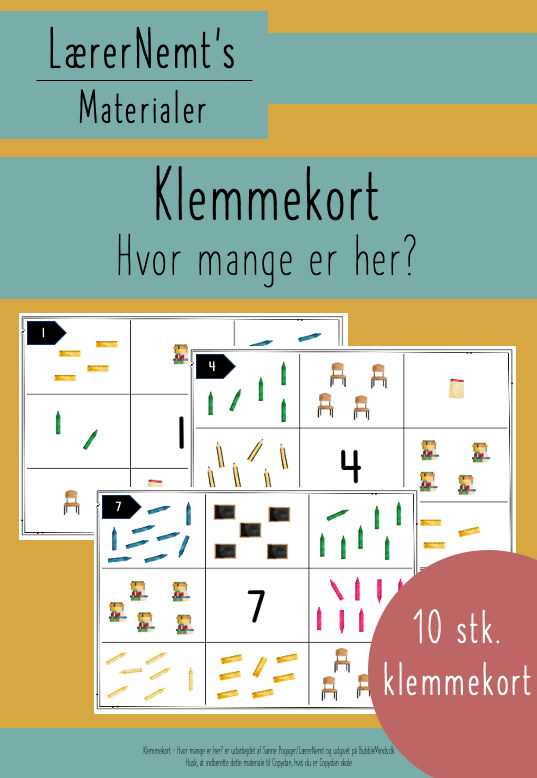 Klemmekort - Hvor mange er her?