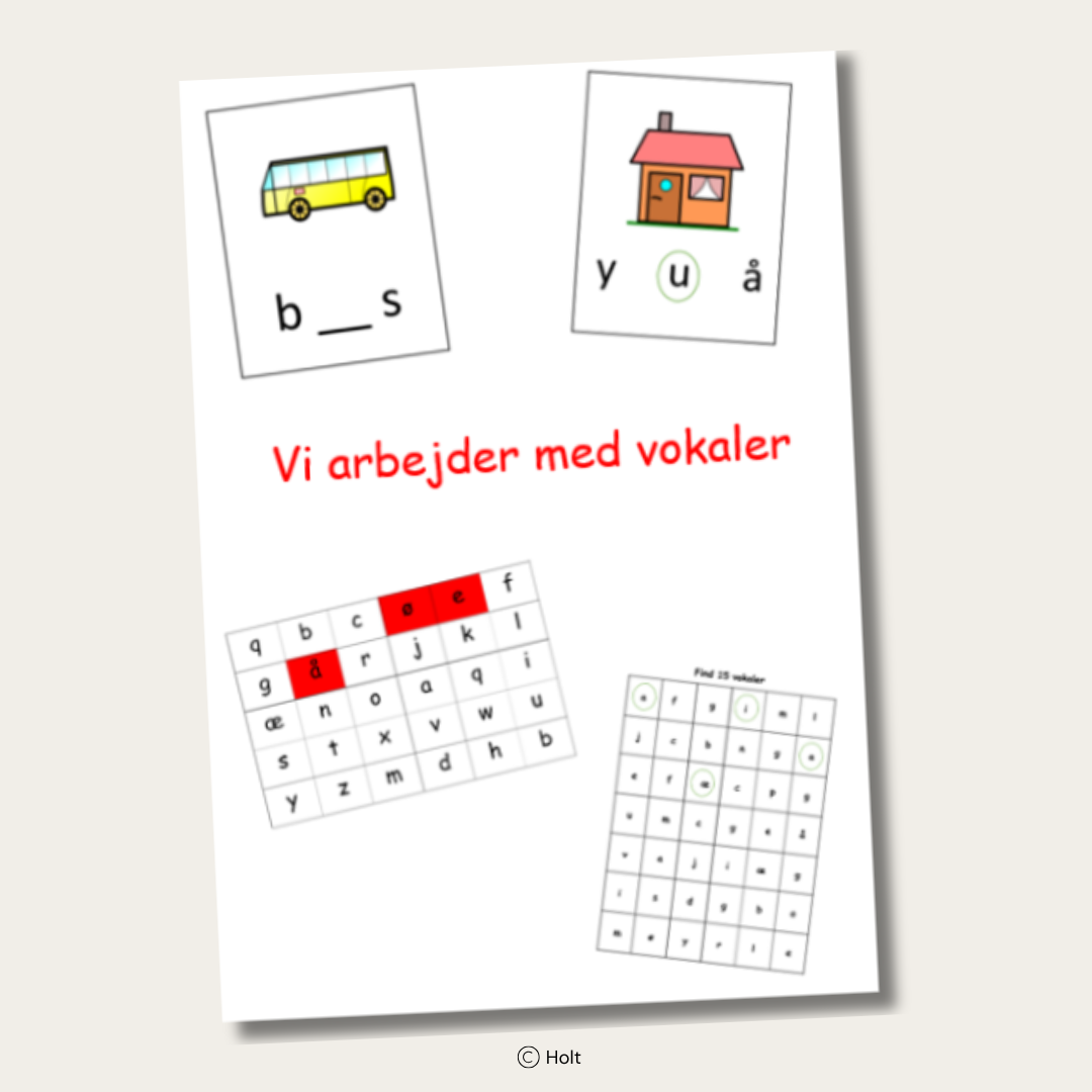 Vi arbejder med vokaler