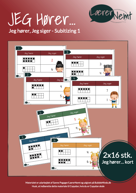Jeg hører, Jeg siger I Subitizing 1
