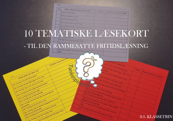 10 tematiske læsekort