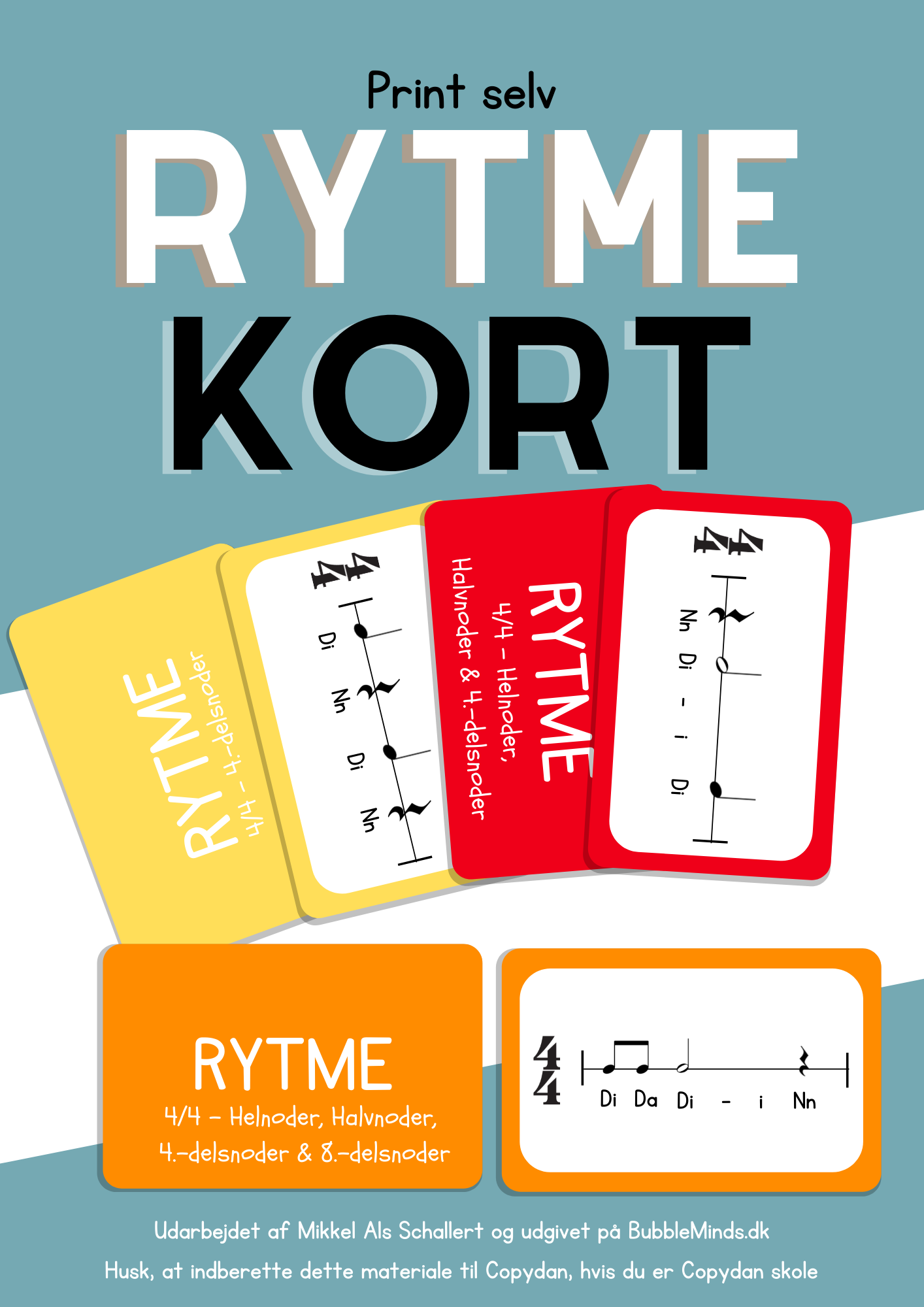 Rytmekort - med og uden lydord