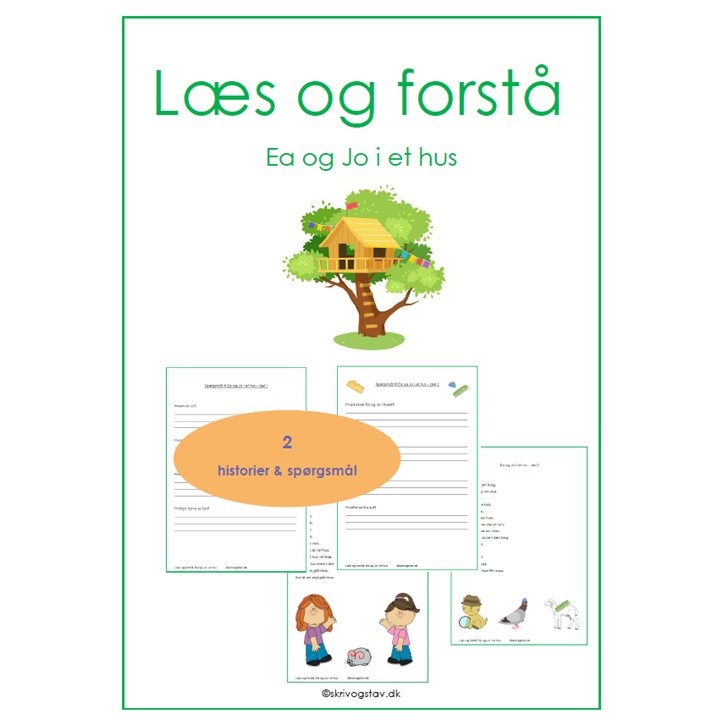 Læs og forstå: Ea og Jo i et hus (0.-1. kl.)