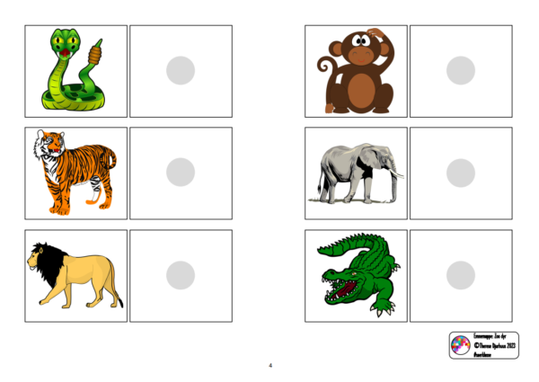 Emnemappe - Zoo dyr - Image 3