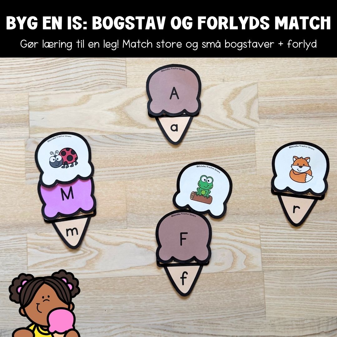 Byg en is: Bogstav og forlyds match