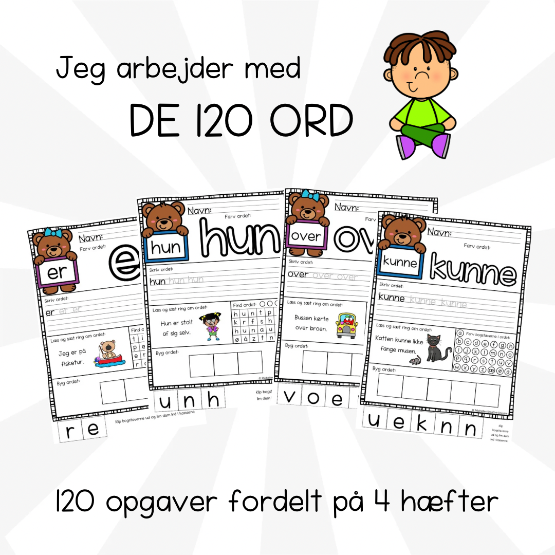 De 120 ord: Opgavehæfter