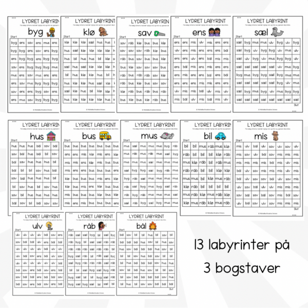 Lydret labyrint opgaver - Image 3