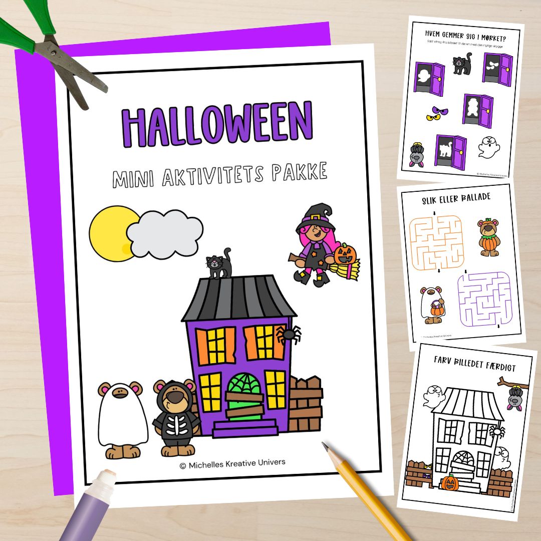 Mini aktivitets pakke: Halloween