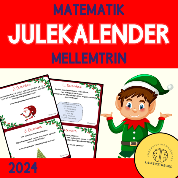 Matematikjulekalender - mellemtrin - 2024