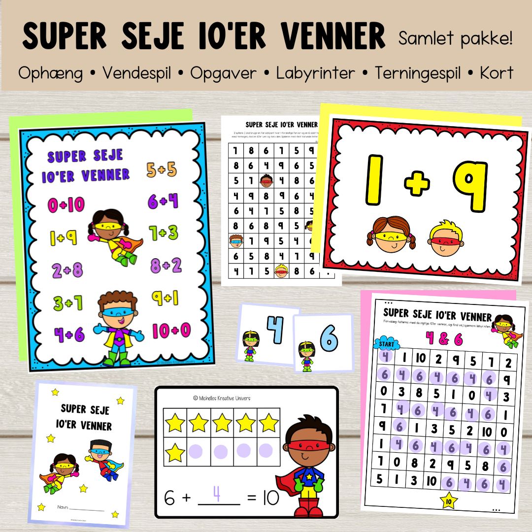Super seje 10’er venner: Samlet pakke