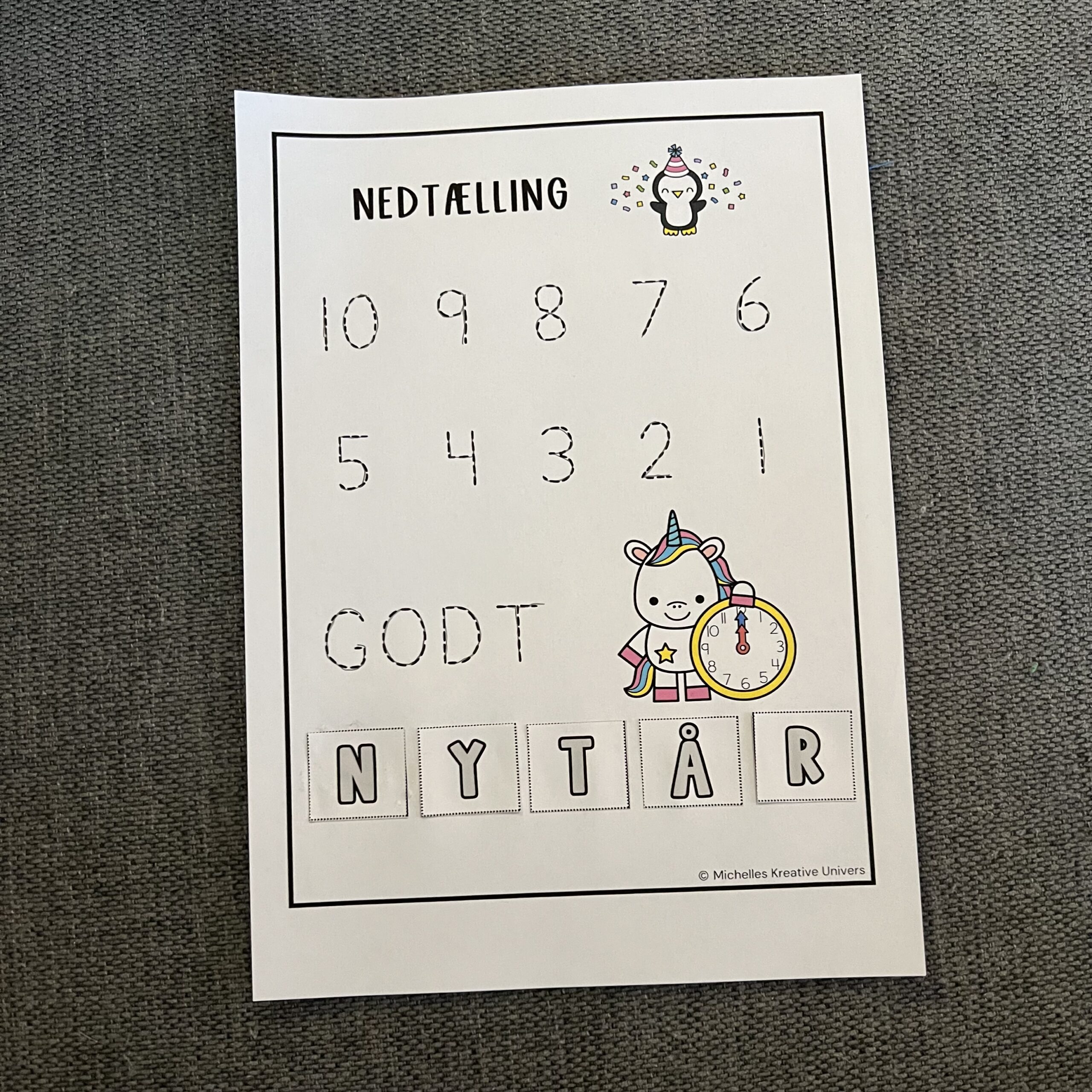 Mini aktivitetspakke: Nytårssjov - Billede 5
