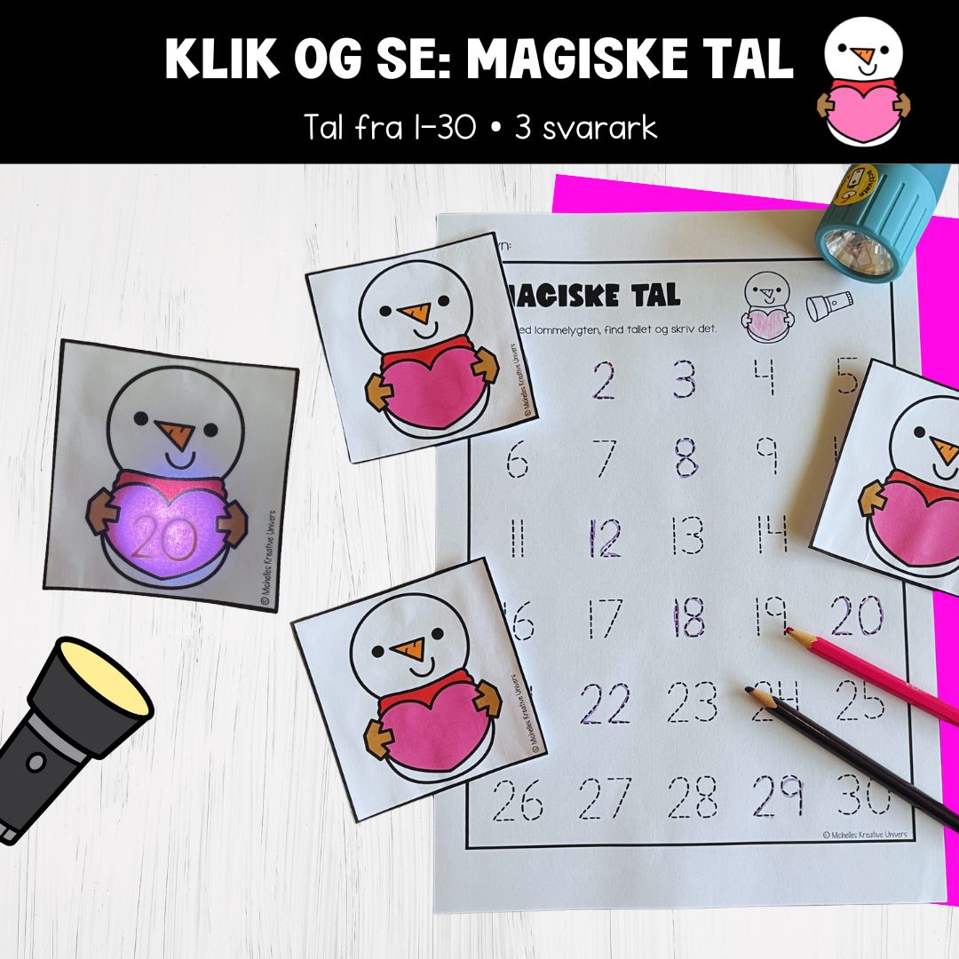 Klik og se: Magiske snemandshjerter med tal