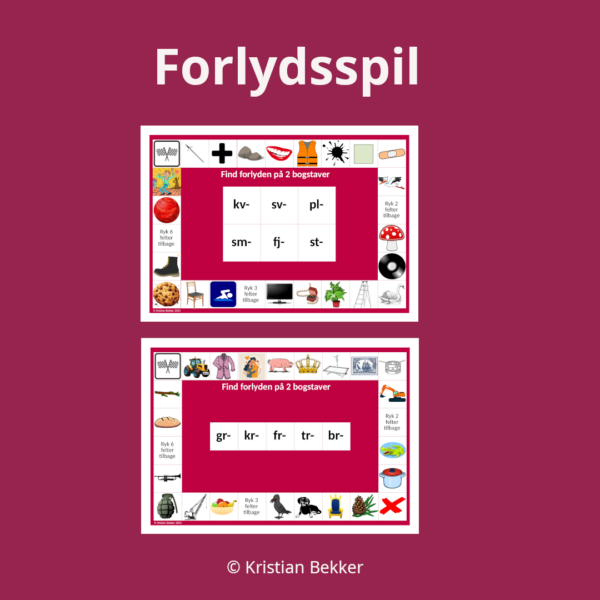 Forlydsspil med to bogstaver