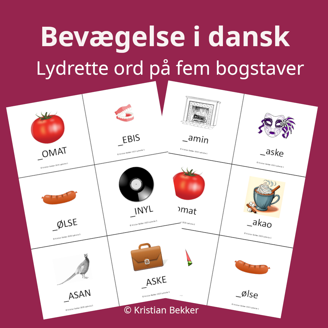 Bevægelse i dansk med én forlyd (fem bogstaver)