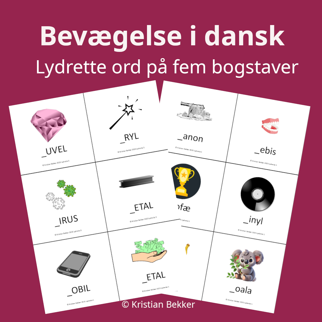 Bevægelse i dansk med én forlyd (fem bogstaver) - Billede 2