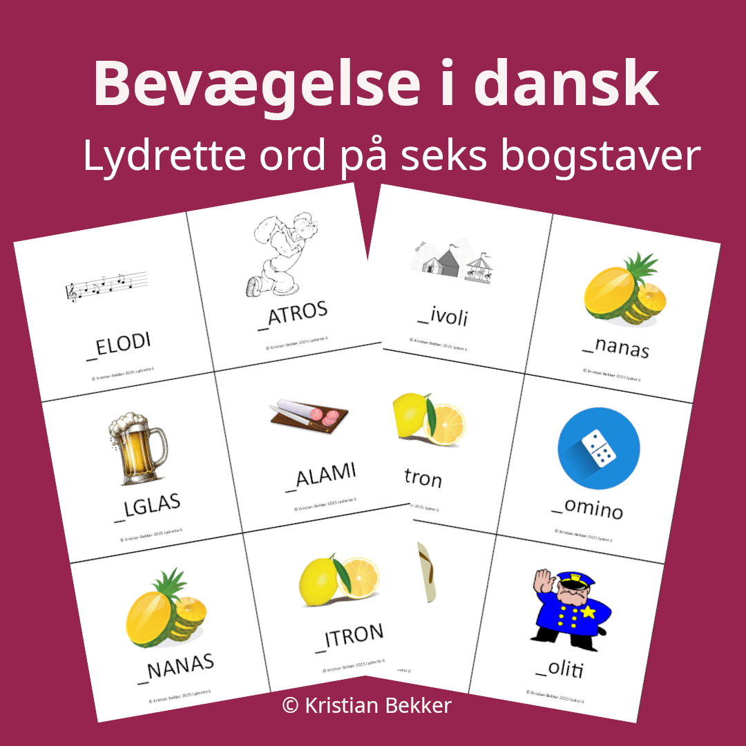 Bevægelse i dansk med én forlyd (seks bogstaver)