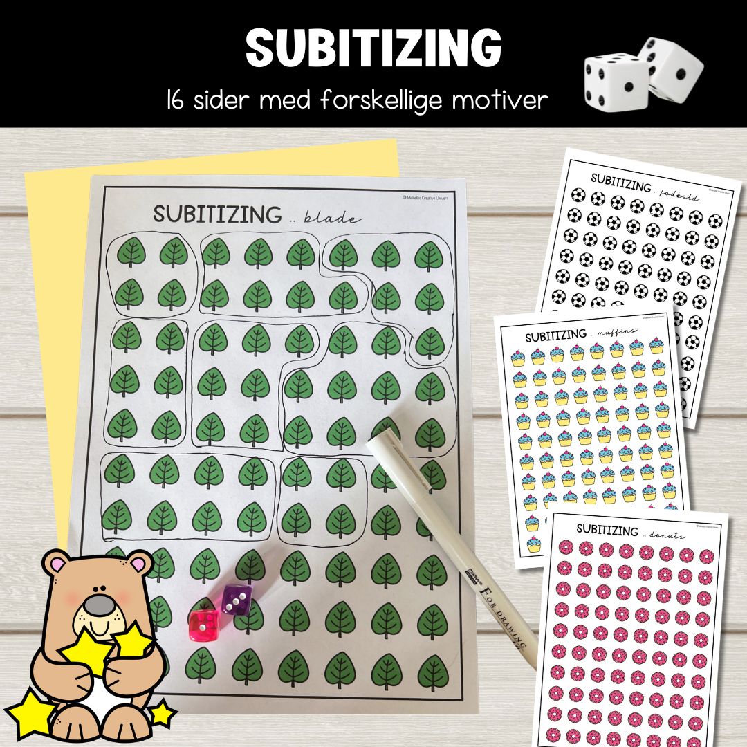 Terningespil: Subitizing