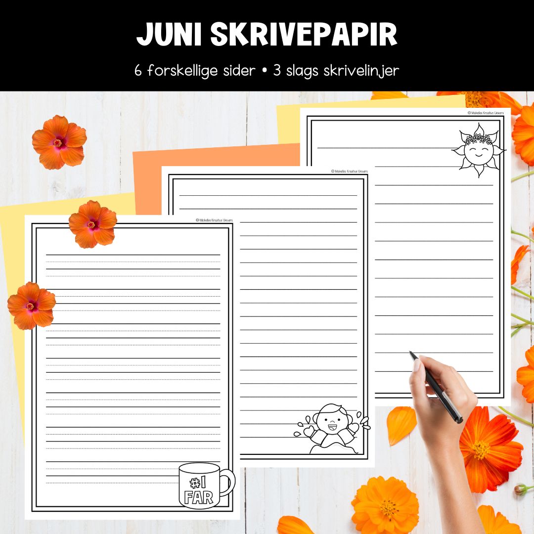 Juni skrivepapir