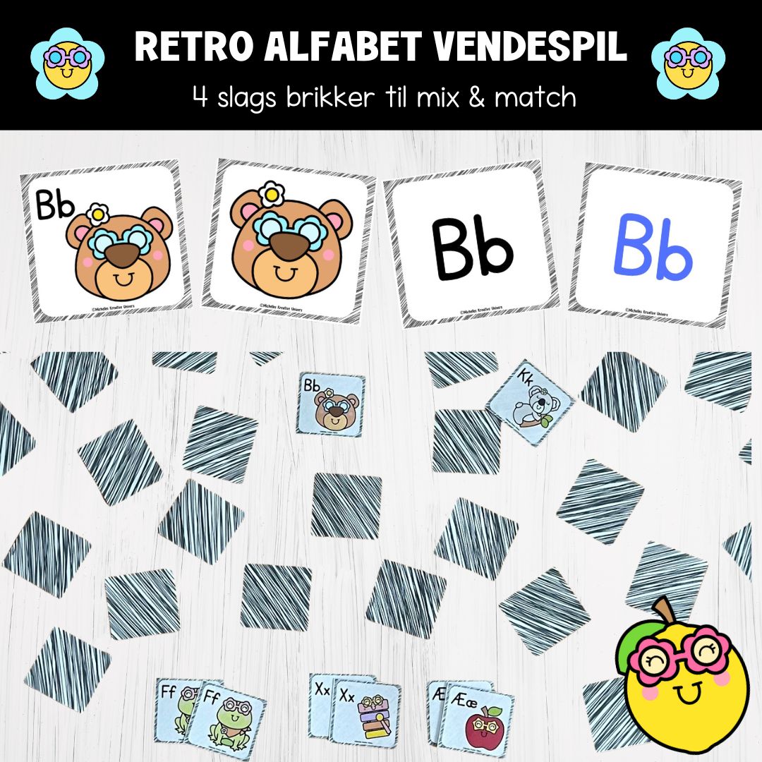 Retro alfabet-pakke - Billede 2