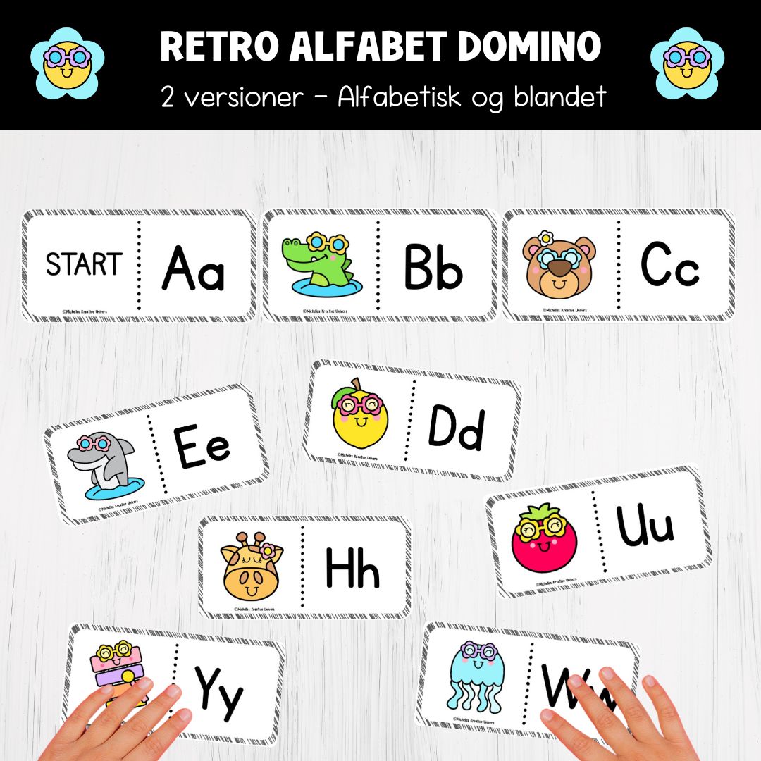 Retro alfabet-pakke - Billede 3