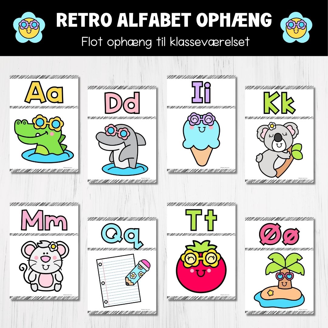 Retro alfabet-pakke - Billede 5