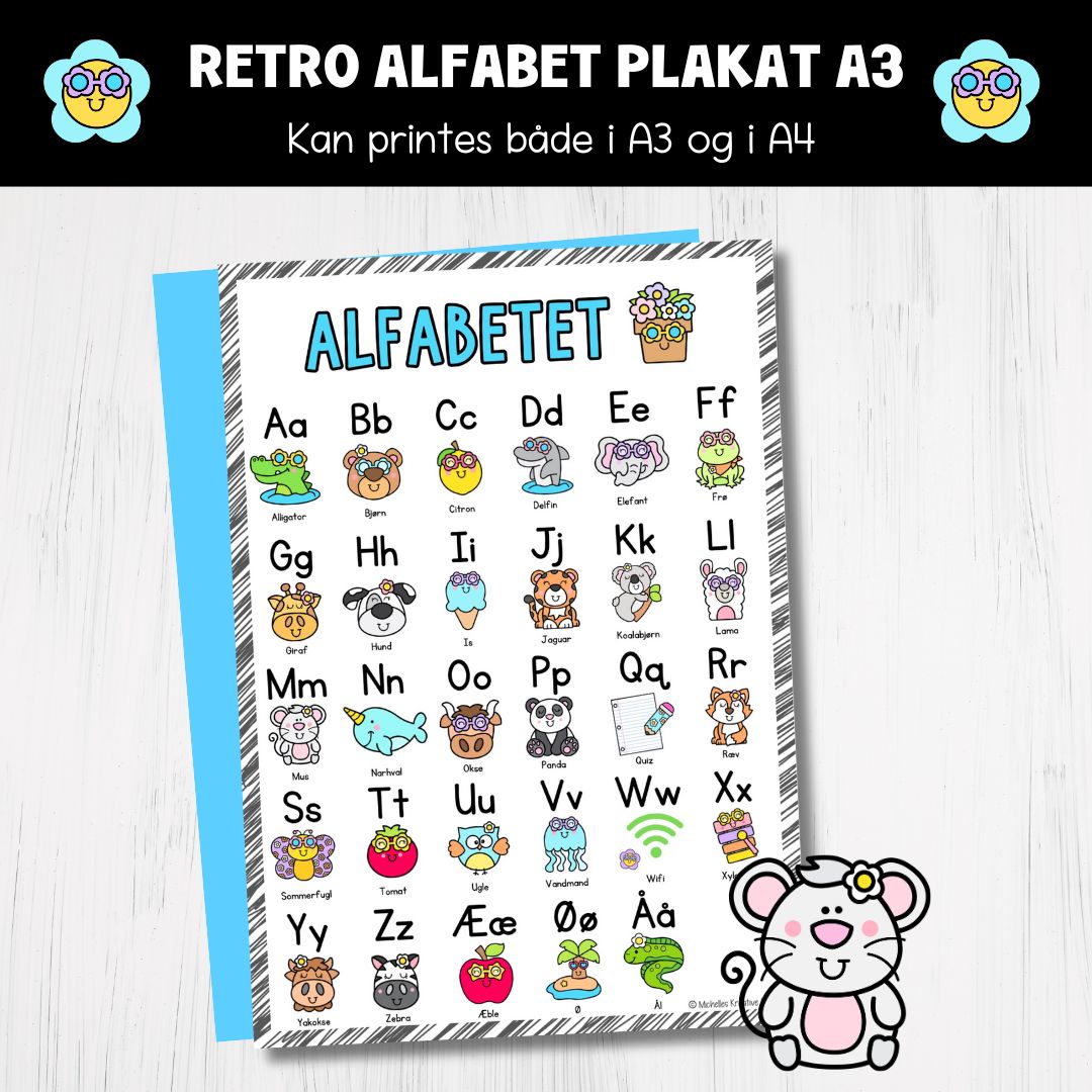 Retro alfabet-pakke - Billede 7