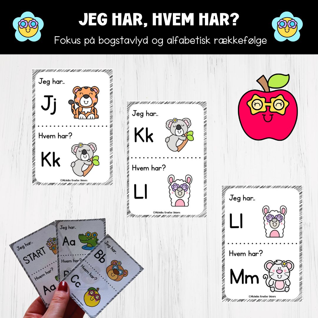 Jeg har, hvem har? Retro alfabet