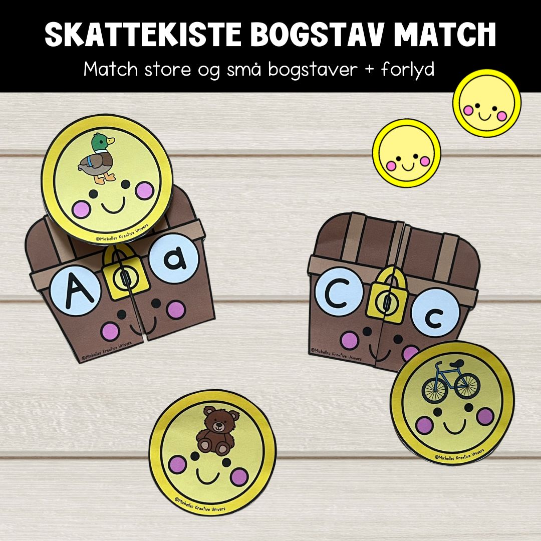 Bogstav match: Skattekiste