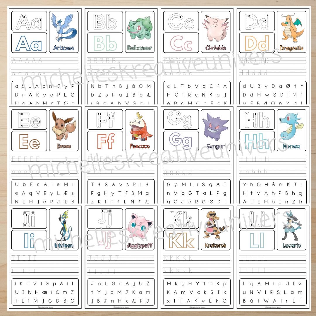 Pokémon Alfabethæfte - Billede 2