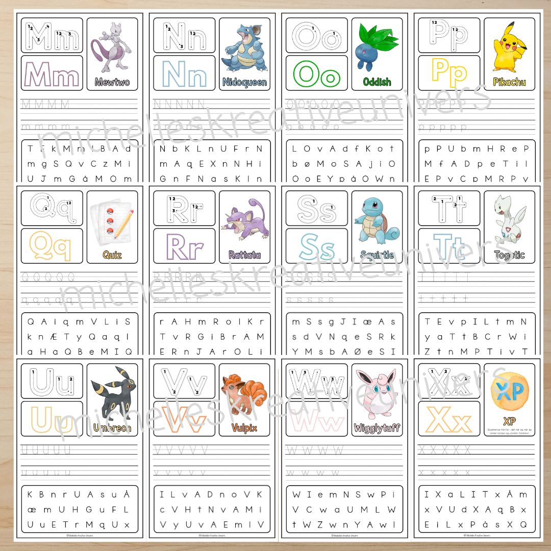 Pokémon Alfabethæfte - Billede 3