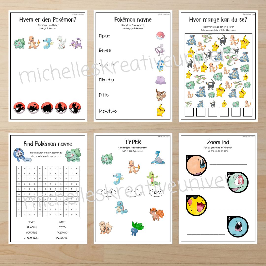Pokémon opgavehæfte - Billede 2