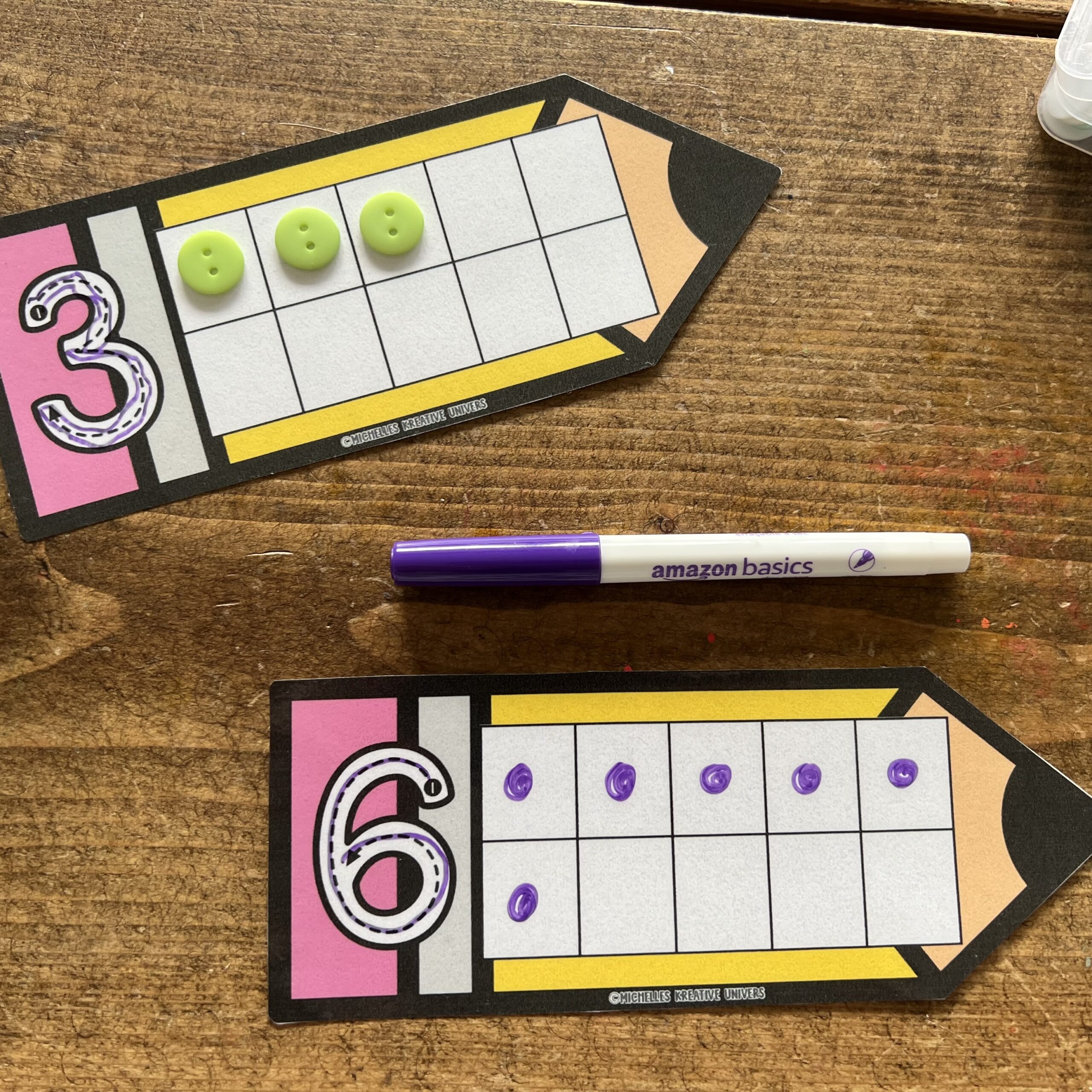 Tal og mængde blyanter - Billede 3