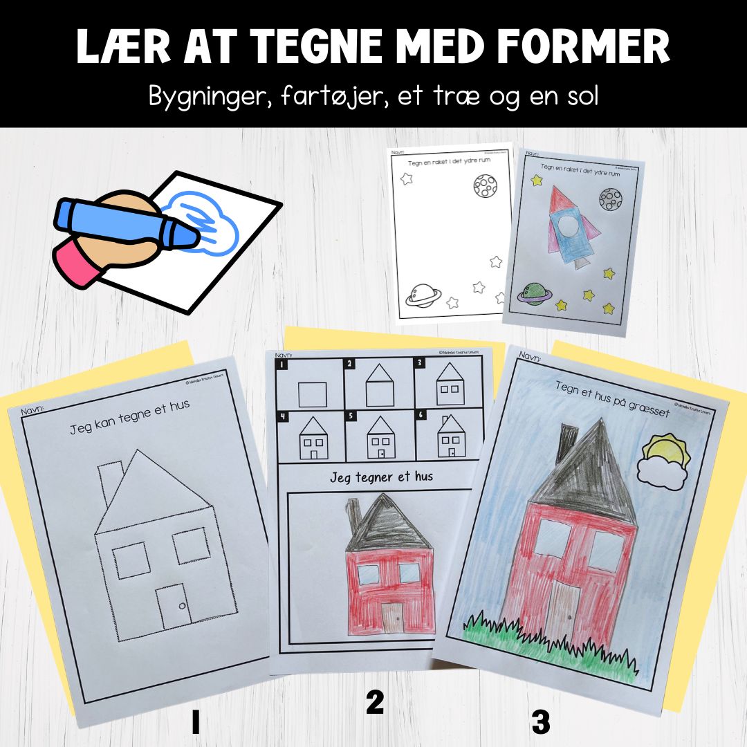 Lær at tegne med former