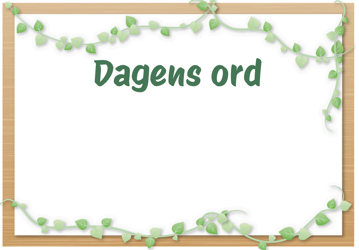 Dagens ord
