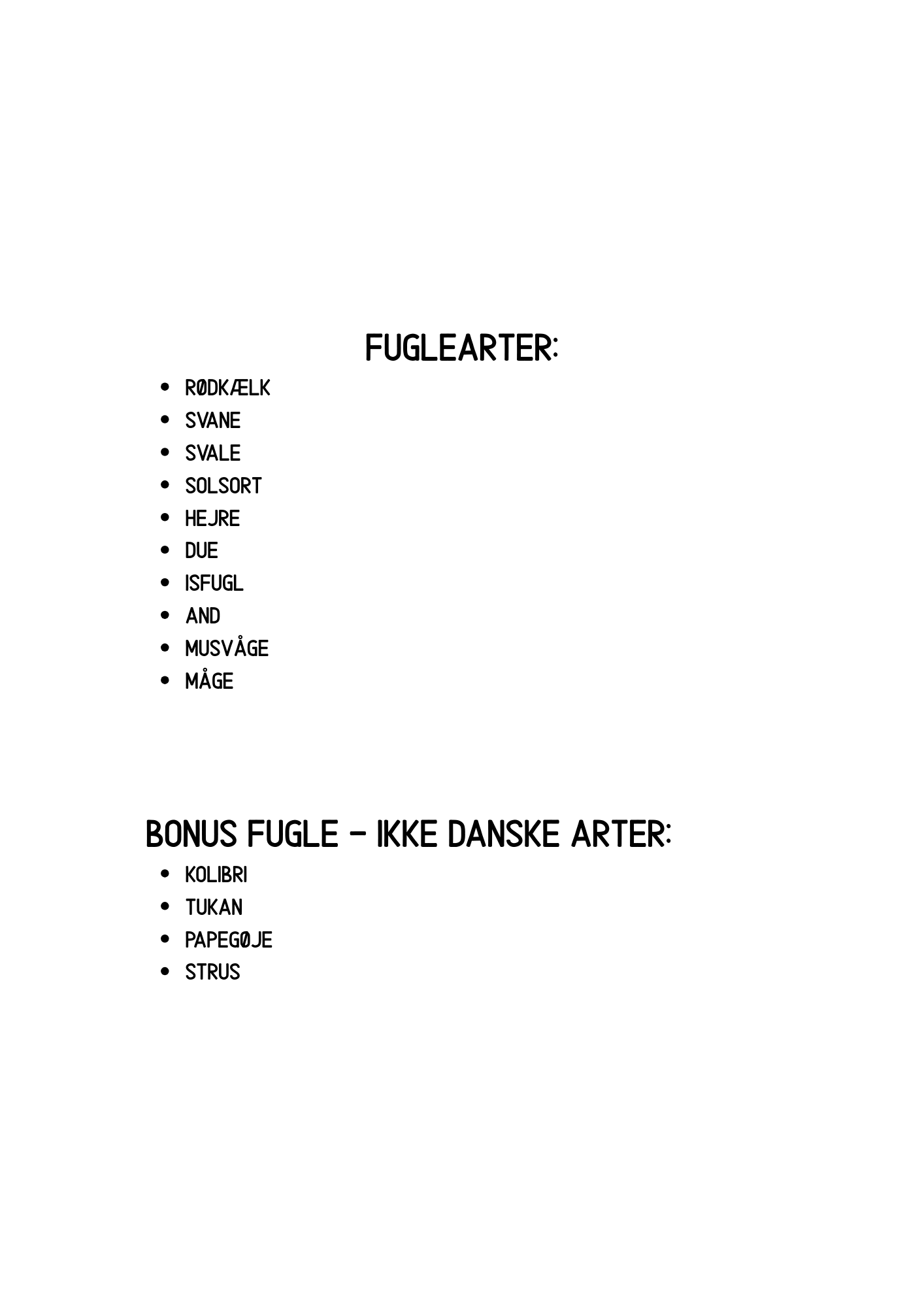 Postløb - fugle - Billede 5