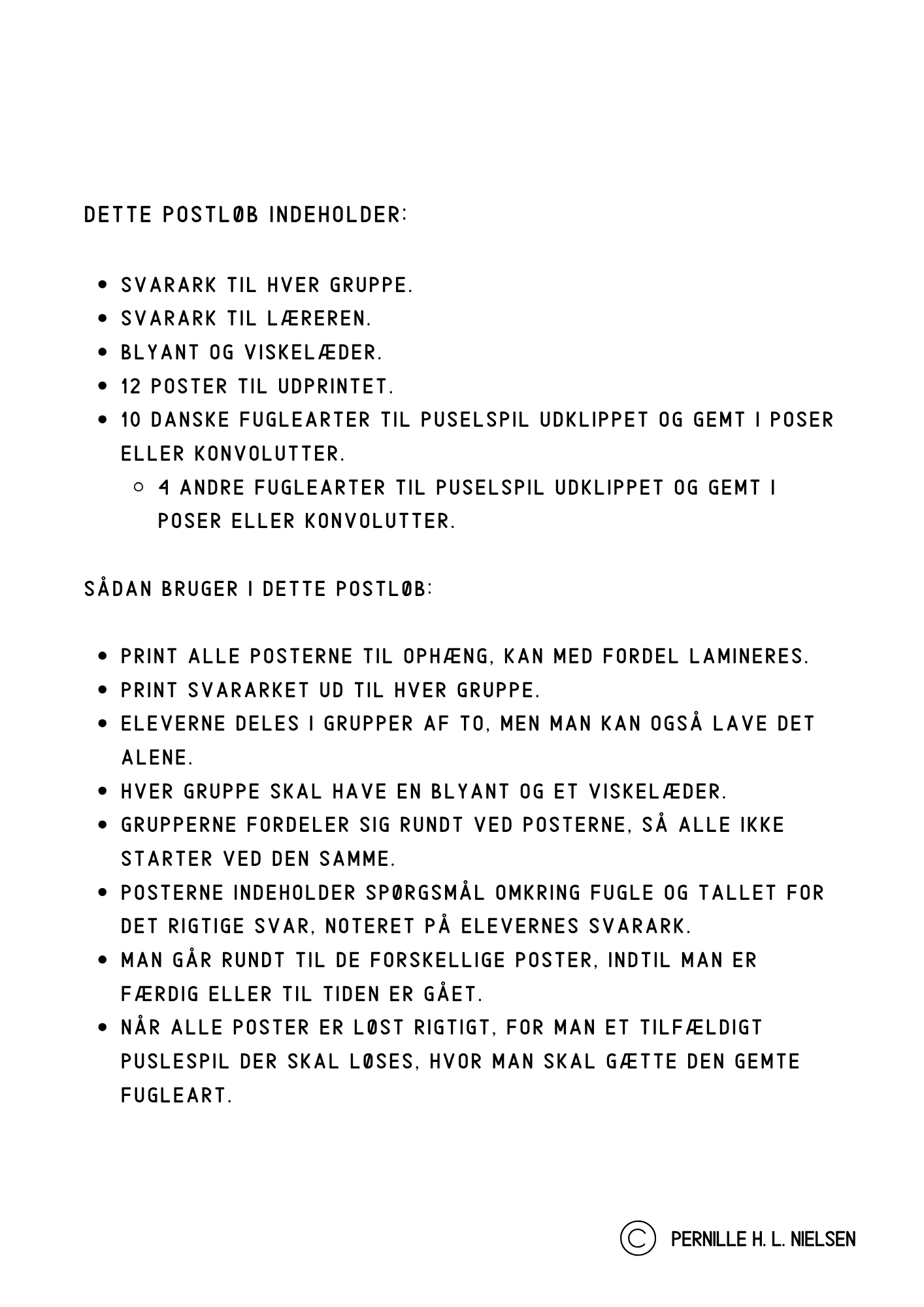 Postløb - fugle - Billede 3