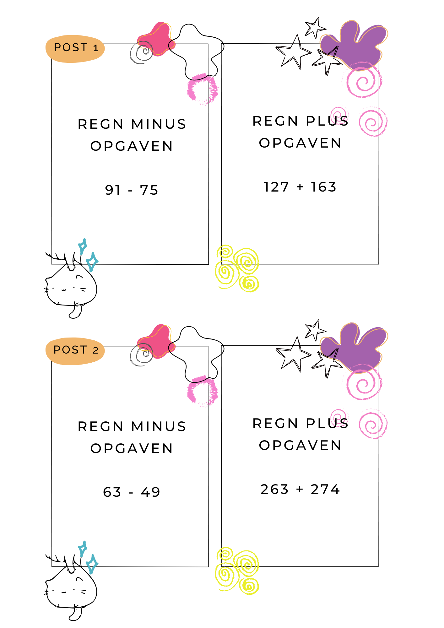 Postløb - med plus og minus - Billede 4