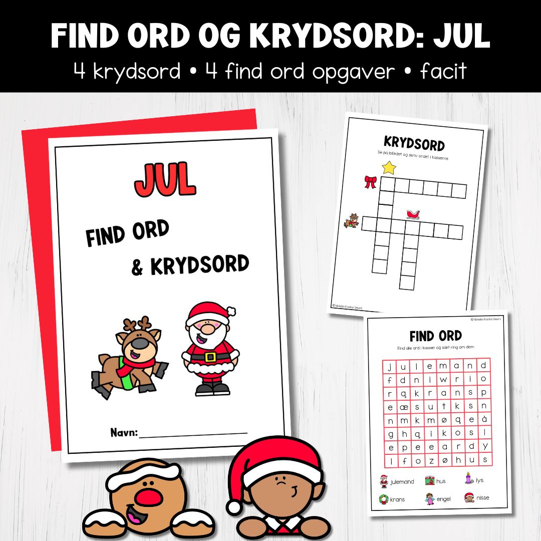 Find ord og krydsord: Jul