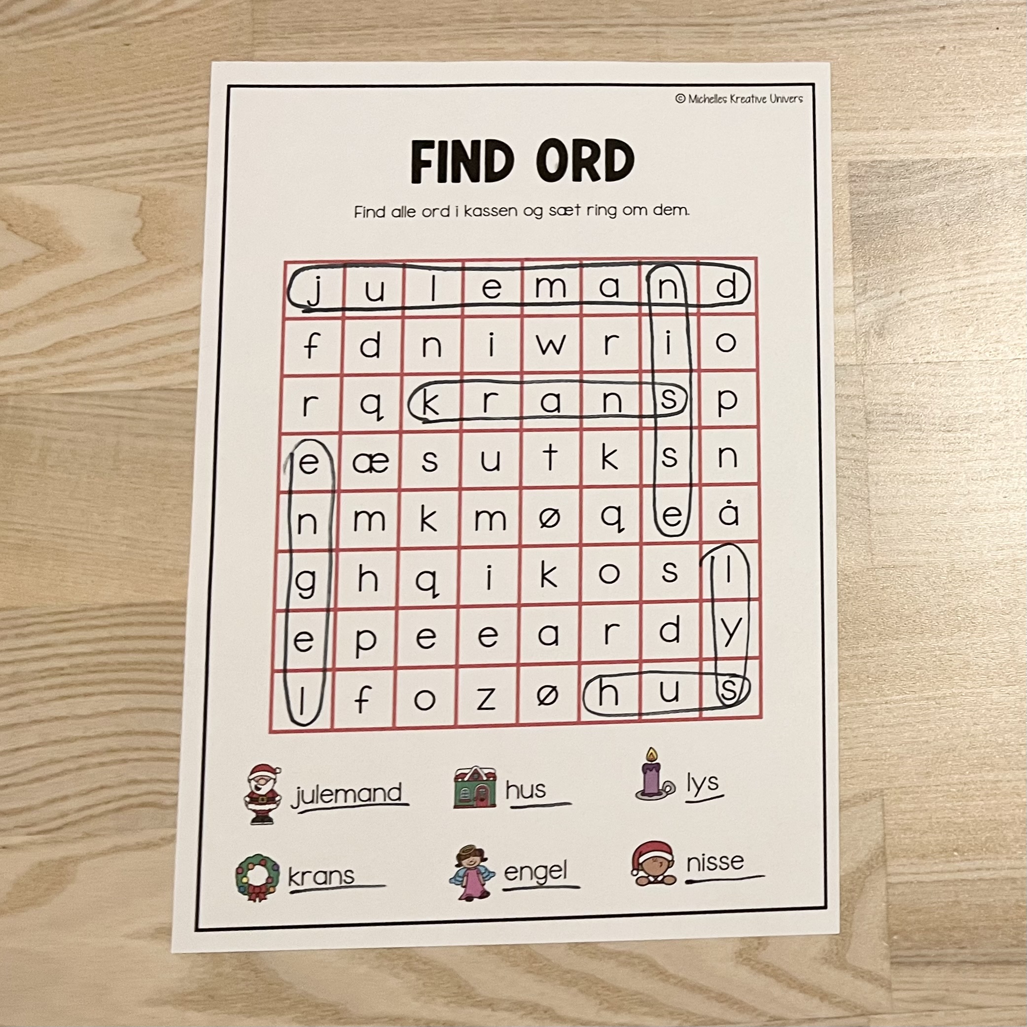 Find ord og krydsord: Jul - Billede 6