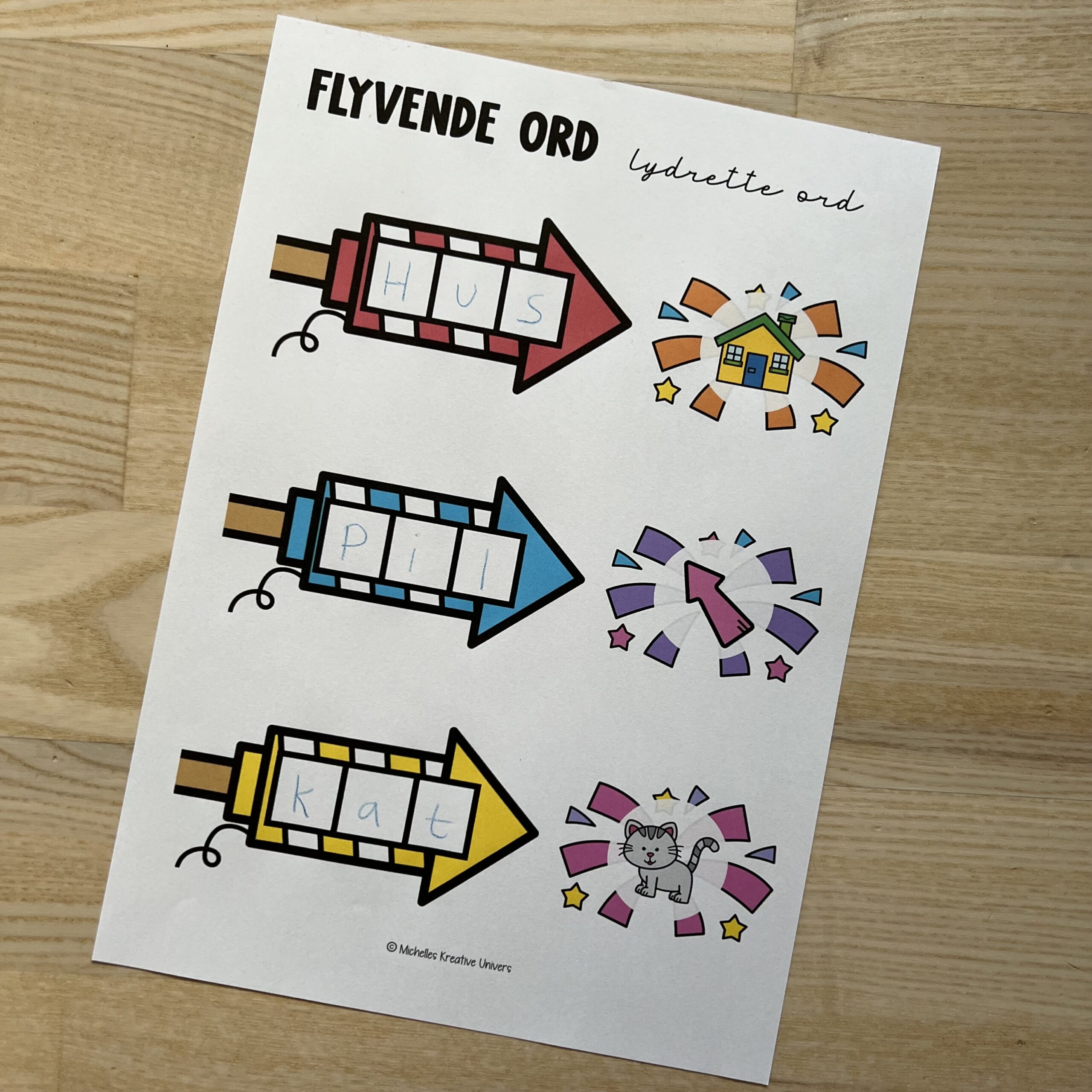 Flyvende lydrette ord - Billede 6
