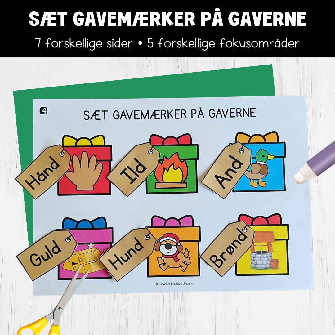 Sæt gavemærker på gaverne
