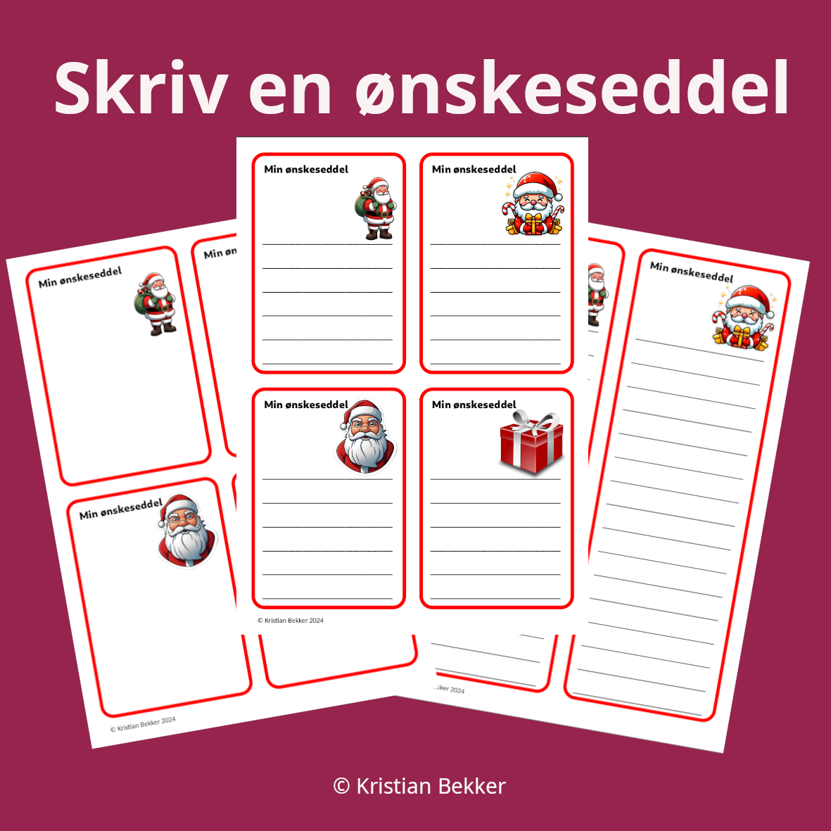 Skriv en ønskeseddel